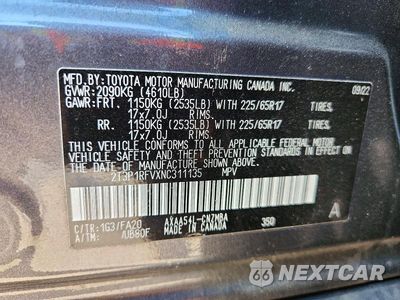 Zdjęcie 13 z 13 samochodu: 2022 TOYOTA RAV4 XLE VIN:2T3P1RFVXNC311135 - miniatura