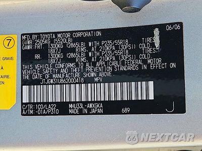 Zdjęcie 13 z 13 samochodu: 2006 LEXUS RX 400 VIN:JTJGW31U862000418 - miniatura