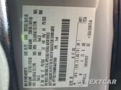 Zdjęcie 13 z 13 samochodu: 2021 FORD TRANSIT 150 DELIVERY VAN VIN:1FTYE1Y85MKA07069 - miniatura