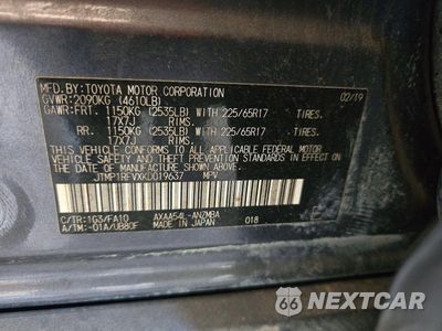 Zdjęcie 12 z 12 samochodu: 2019 TOYOTA RAV4 XLE VIN:JTMP1RFVXKD019637 - miniatura