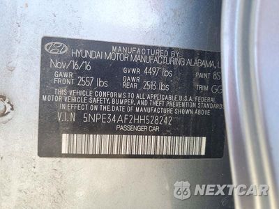 Zdjęcie 12 z 12 samochodu: 2017 HYUNDAI SONATA SPORT VIN:5NPE34AF2HH528242 - miniatura
