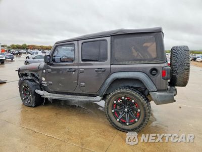 Drugie zdjęcie samochodu z przodu: 2018 JEEP WRANGLER UNLIMITED SPORT VIN:1C4HJXDG3JW151381 - miniatura