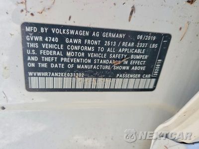 Zdjęcie 12 z 12 samochodu: 2019 VOLKSWAGEN ARTEON SEL VIN:WVWHR7AN2KE031302 - miniatura