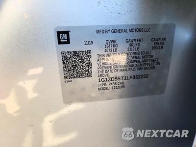 Zdjęcie 12 z 12 samochodu: 2020 CHEVROLET MALIBU LT VIN:1G1ZD5ST1LF052232 - miniatura