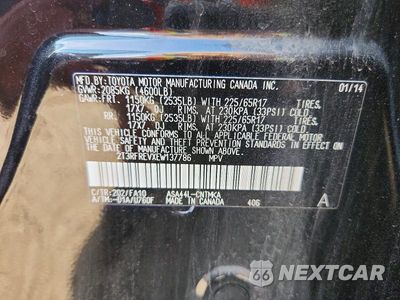Zdjęcie 13 z 13 samochodu: 2014 TOYOTA RAV4 XLE VIN:2T3RFREVXEW137786 - miniatura