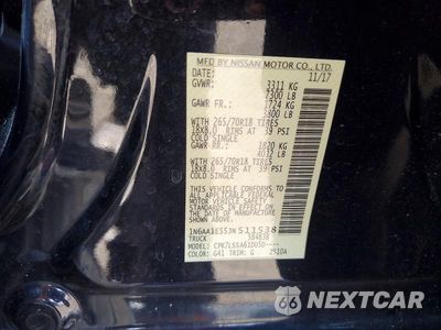 Zdjęcie 12 z 12 samochodu: 2018 NISSAN TITAN SV VIN:1N6AA1E55JN511538 - miniatura