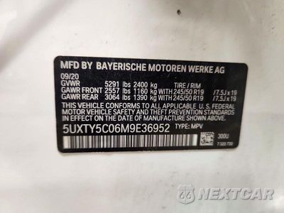 Zdjęcie 13 z 13 samochodu: 2021 BMW X3 XDRIVE30I VIN:5UXTY5C06M9E36952 - miniatura