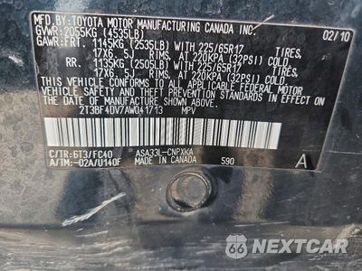 Zdjęcie 12 z 12 samochodu: 2010 TOYOTA RAV4 BASE VIN:2T3BF4DV7AW041713 - miniatura