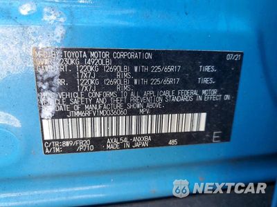 Zdjęcie 14 z 14 samochodu: 2021 TOYOTA RAV4 LE VIN:JTMM6RFV1MD036060 - miniatura