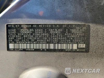 Zdjęcie 13 z 13 samochodu: 2020 HONDA FIT EX VIN:3HGGK5H81LM711645 - miniatura
