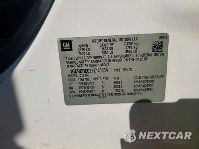 Zdjęcie 12 z 12 samochodu: 2015 CHEVROLET SILVERADO C1500 LT VIN:1GCRCREC2FZ156454 - miniatura