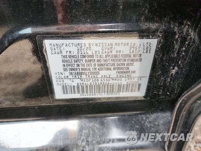 Zdjęcie 12 z 12 samochodu: 2020 NISSAN SENTRA S VIN:3N1AB8BV5LY308025 - miniatura