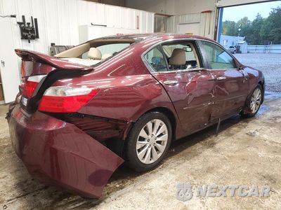 Trzecie zdjęcie samochodu z tyłu: 2013 HONDA ACCORD EXL VIN:1HGCR2F80DA179444 - miniatura