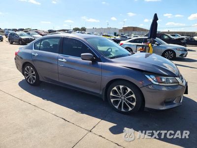 Czwarte zdjęcie samochodu z boku: 2015 HONDA ACCORD SPORT VIN:1HGCR2F51FA090720 - miniatura