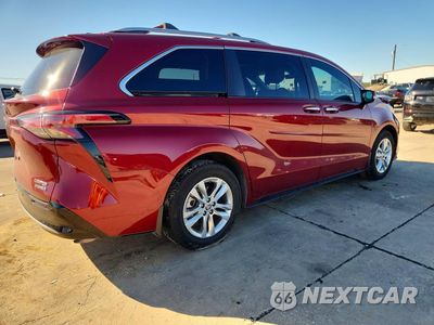 Trzecie zdjęcie samochodu z tyłu: 2023 TOYOTA SIENNA LIMITED 7-PASSENGER VIN:5TDZSKFC5PS092647 - miniatura