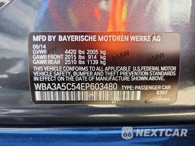 Zdjęcie 12 z 12 samochodu: 2014 BMW 328 I VIN:WBA3A5C54EP603480 - miniatura
