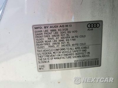 Zdjęcie 13 z 13 samochodu: 2014 AUDI Q7 PRESTIGE VIN:WA1DGAFE4ED002950 - miniatura
