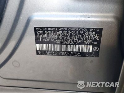 Zdjęcie 12 z 12 samochodu: 2014 LEXUS IS 350 VIN:JTHBE1D24E5000197 - miniatura