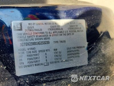Zdjęcie 13 z 13 samochodu: 2009 GMC SIERRA K1500 SLE VIN:3GTEK23MX9G233239 - miniatura