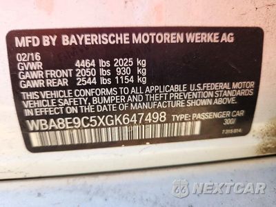 Zdjęcie 12 z 12 samochodu: 2016 BMW 328 I SULEV VIN:WBA8E9C5XGK647498 - miniatura