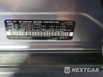 Zdjęcie 13 z 13 samochodu: 2019 MITSUBISHI OUTLANDER SPORT ES VIN:JA4AR3AU9KU004762 - miniatura