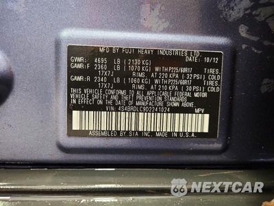 Zdjęcie 13 z 13 samochodu: 2013 SUBARU OUTBACK 3.6R LIMITED VIN:4S4BRDLC9D2241024 - miniatura
