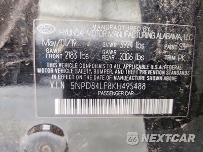 Zdjęcie 12 z 12 samochodu: 2019 HYUNDAI ELANTRA SEL VIN:5NPD84LF8KH495488 - miniatura