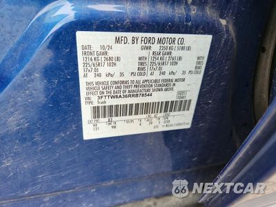 Zdjęcie 13 z 13 samochodu: 2024 FORD MAVERICK XL VIN:3FTTW8A36RRB78544 - miniatura
