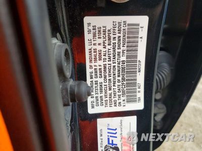 Zdjęcie 13 z 13 samochodu: 2017 HONDA CIVIC LX VIN:19XFC2F58HE000749 - miniatura
