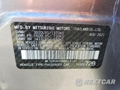 Zdjęcie 12 z 12 samochodu: 2021 MITSUBISHI MIRAGE ES VIN:ML32AUHJ6MH013145 - miniatura