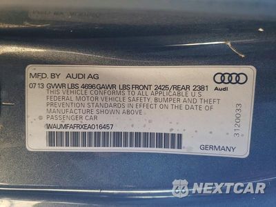 Zdjęcie 12 z 12 samochodu: 2014 AUDI A5 VIN:WAUMFAFRXEA016457 - miniatura