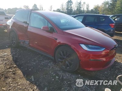 Czwarte zdjęcie samochodu z boku: 2023 TESLA MODEL X VIN:7SAXCDE51PF404005 - miniatura