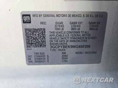 Zdjęcie 12 z 12 samochodu: 2021 CHEVROLET SILVERADO K1500 CUSTOM VIN:3GCPYBEK9MG450356 - miniatura