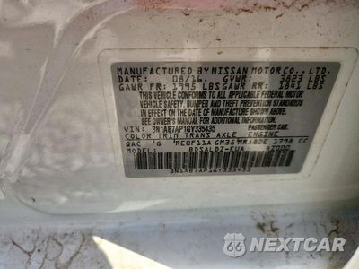 Zdjęcie 12 z 12 samochodu: 2016 NISSAN SENTRA SV VIN:3N1AB7AP1GY335435 - miniatura