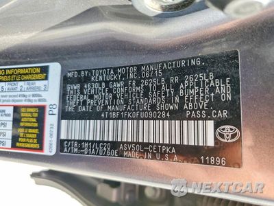 Zdjęcie 12 z 12 samochodu: 2015 TOYOTA CAMRY XSE VIN:4T1BF1FK0FU090284 - miniatura