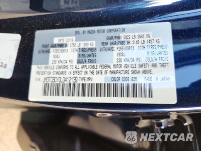 Zdjęcie 13 z 13 samochodu: 2020 MAZDA CX-9 TOURING VIN:JM3TCBCY0L0412139 - miniatura