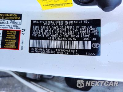 Zdjęcie 13 z 13 samochodu: 2011 TOYOTA CAMRY LE VIN:4T1BF3EK0BU720716 - miniatura