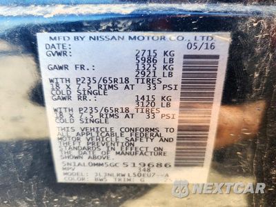 Zdjęcie 13 z 13 samochodu: 2016 INFINITI QX60 BASE VIN:5N1AL0MM5GC519686 - miniatura