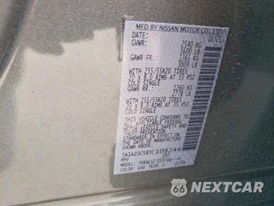 Zdjęcie 13 z 13 samochodu: 2026 NISSAN MURANO SL VIN:5N1AZ3CS8TC108244 - miniatura