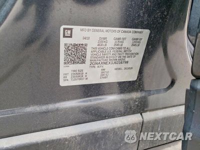 Zdjęcie 12 z 12 samochodu: 2018 CHEVROLET EQUINOX PREMIER VIN:2GNAXNEX3J6316799 - miniatura