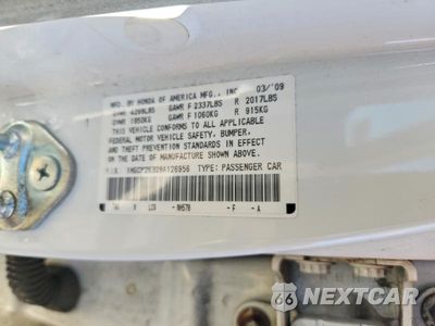 Zdjęcie 13 z 13 samochodu: 2009 HONDA ACCORD LX VIN:1HGCP26329A126956 - miniatura
