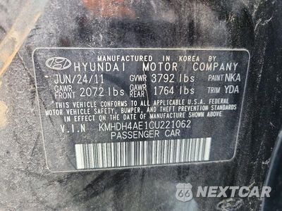 Zdjęcie 12 z 12 samochodu: 2012 HYUNDAI ELANTRA GLS VIN:KMHDH4AE1CU221062 - miniatura