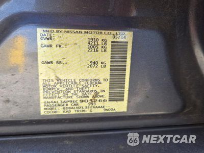 Zdjęcie 12 z 12 samochodu: 2014 NISSAN ALTIMA 2.5 SV VIN:1N4AL3AP9EC903266 - miniatura