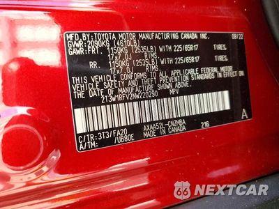 Zdjęcie 13 z 13 samochodu: 2022 TOYOTA RAV4 XLE VIN:2T3W1RFV2NW220290 - miniatura