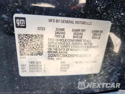 Zdjęcie 14 z 14 samochodu: 2023 CHEVROLET SUBURBAN C1500 LS VIN:1GNSCBKD5PR465219 - miniatura