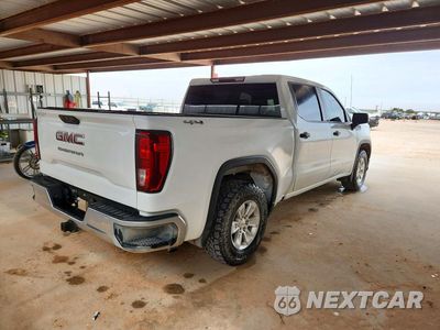 Trzecie zdjęcie samochodu z tyłu: 2022 GMC SIERRA K1500 VIN:1GTPUAEK5NZ603158 - miniatura