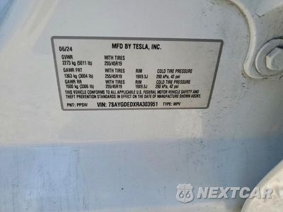 Zdjęcie 12 z 12 samochodu: 2024 TESLA MODEL Y VIN:7SAYGDEDXRA303951 - miniatura
