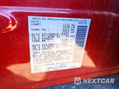Zdjęcie 13 z 13 samochodu: 2015 NISSAN ROGUE SL VIN:5N1AT2MV3FC770998 - miniatura