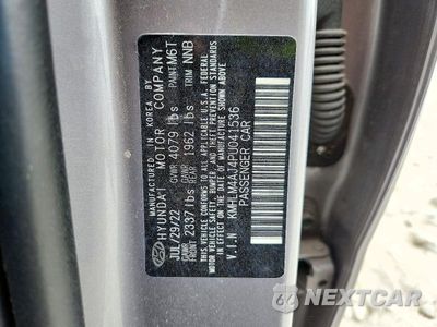 Zdjęcie 12 z 12 samochodu: 2023 HYUNDAI ELANTRA BLUE VIN:KMHLM4AJ4PU041536 - miniatura