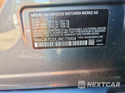 Zdjęcie 12 z 12 samochodu: 2018 BMW 530 XI VIN:WBAJA7C5XJWC75004 - miniatura